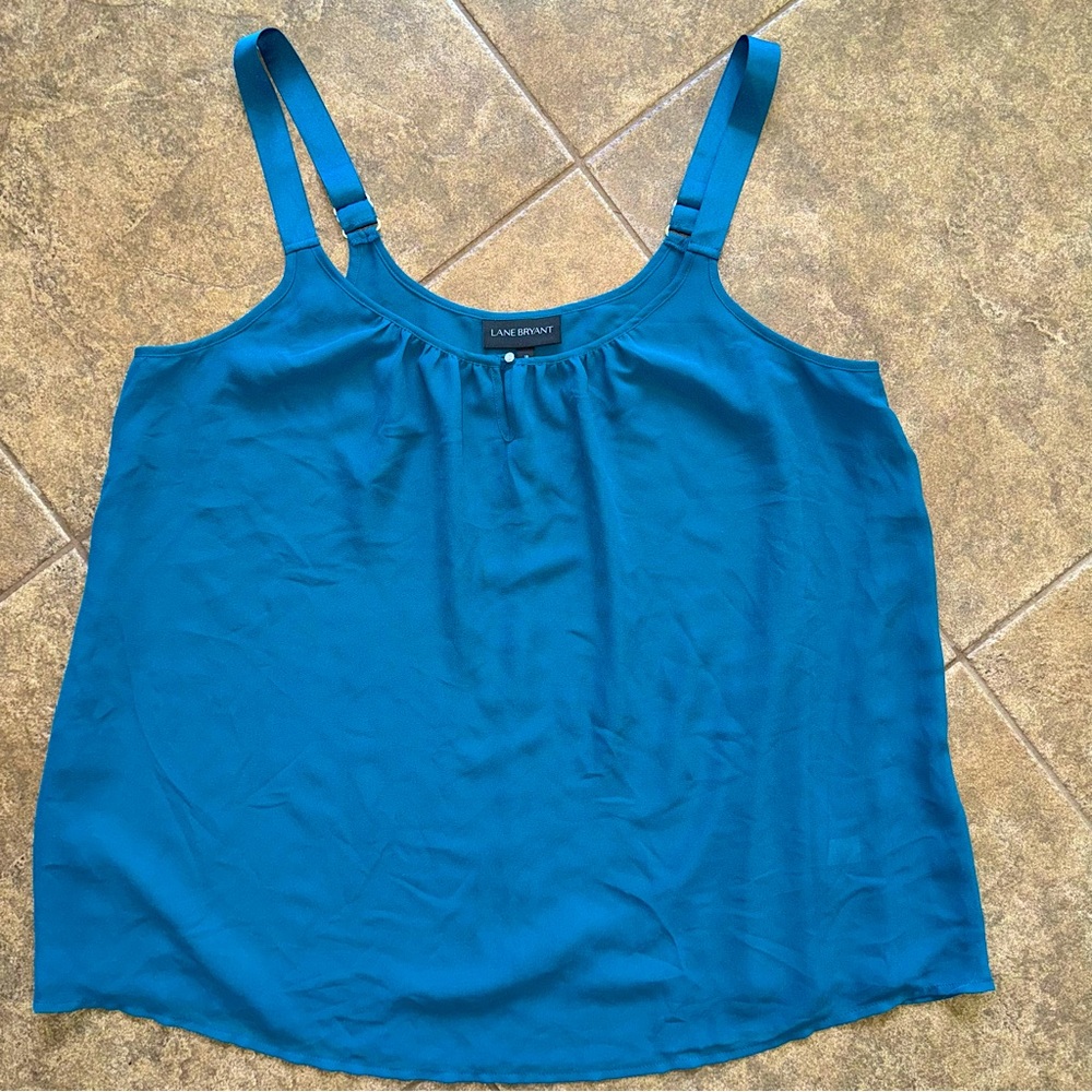 GUC - Lane Bryant - Straight Hem Cami With Grosgrain Ribbon Straps